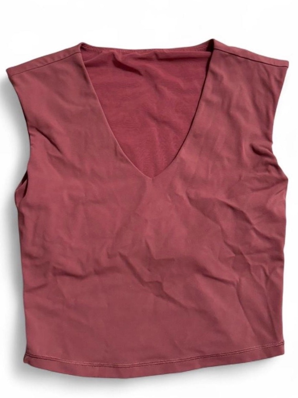 Athleta Sleeveless V-Neck Tank in Dusty Rose
